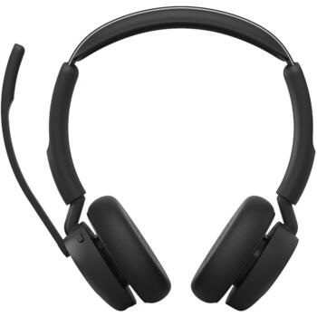 Jabra austiņas Evolve3 45 MS 34599-999-999, USB-A, Bluetooth 5.3, 36 h, 21 h, 30 m, 20-20000 Hz, 16 Ω, 4 mikrofoni (34599-999-999)