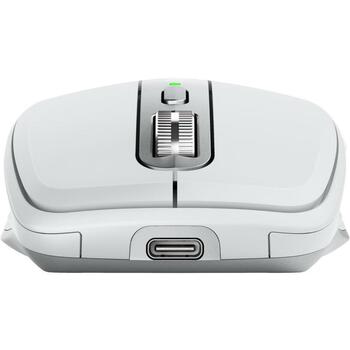 Logitech USB datorpele MX Anywhere 3S 910-006930, 8000 DPI, 6 pogas, RF bezvadu + Bluetooth, akumulators, USB-C uzlāde (910-006930)