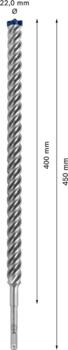 Triecienurbis SDS plus-7X 22x400x450mm, 1 gab., Perforatora urbjiem EXPERT SDS PLUS-7X TRIECIENURBIS PERFORATORIEM, 2608900147, BOSCH (2608900147)