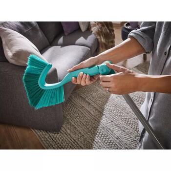Leifheit Dusty 1041510 щетка для пыли, телескопическая ручка 110-190см, ширина щетки 26см, треугольная форма, кольцо 360° (1041510)