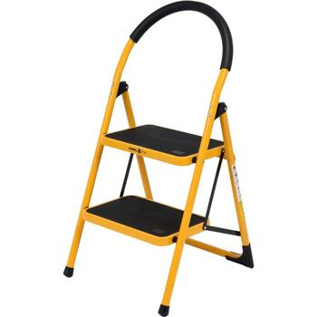 Vorel Двухступенчатая лестница 17730, 150кг, 2 ступени, 36x26мм, 90x47.5x49см, 99см, сталь, противоскользящие накладки (17730)