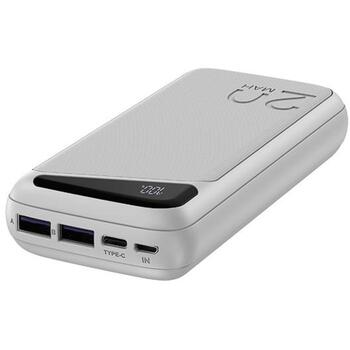 Navitel Power Bank PWR20 MX White, 20000mAh, 3.7V, 74Wh, 2xUSB-A, двунаправленный USB-C, микро-USB (PWR20 MX White)