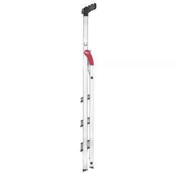 Hailo L80 ComfortLine 038040407, 4 pakāpieni, 260cm, 150kg, alumīnijs, neslīdošs, XXL pakāpieni (038040407)