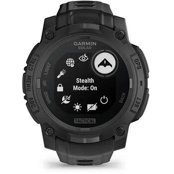 Garmin умные часы Instinct 3 Solar Tactical 010-02934-50, 45мм, 0.9дюйм, 176x176 пикселей, 10ATM, 28 дней, 32ч, 576ч (010-02934-50)