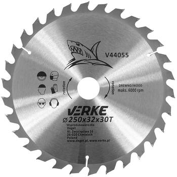 Zāģa ripa kokam 250x32x30z; V44055 VERKE (V44055)