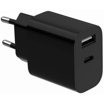 Gembird Lādētājs USB universāls TA-UC-2AC12-01-BK 5 V, 2.4 A, 2 porti, melns, pārslodzes aizsardzība, īssavienojuma aizsardzība (TA-UC-2AC12-01-BK)