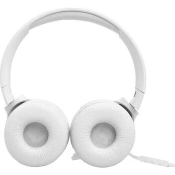 JBL Tune on-ear austiņas ar USB, baltas (JBLT520CWHT)