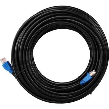 Goobay CAT 6 Outdoor-patch кабель U/UTP 94389, 10м, RJ45 мужской, UTP, черный, водонепроницаемый, устойчивый к УФ (94389)