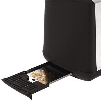 Tefal Toaster TT340830, 2, нержавеющая сталь, 7 уровней поджаривания, автоматическое центрирование хлеба, съемный лоток для крошек (TT340830)