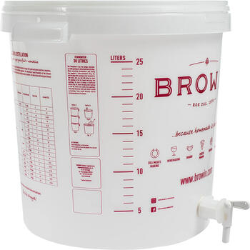 Browin fermentācijas tvertne 340464, 30L, polipropilēns bez BPA, ar krānu, 2 gaisa slūžas, 2 aizbāžņi, 2 caurules (340464)
