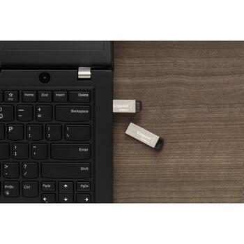 Kingston USB флеш-накопитель DTKN/256GB, 256 ГБ, 200 МБ/с, 60 МБ/с, USB Type-A, Серебристый (DTKN/256GB)
