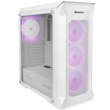 Genesis Компьютерный корпус Irid 505 V2 ARGB NPC-1872, Midi Tower, ATX, белый, 4x120mm ARGB вентилятора, закаленное стекло (NPC-1872)