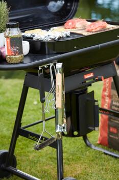 Barbecook grila knaibles gaļas un dārzeņu apgriešanai 40cm FSC sertificēts koka rokturis BC-ACC-7069 (BC-ACC-7069)