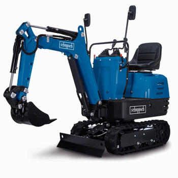 Scheppach Мини экскаватор EXC815 5915001903, 562 кг, 290 мм, 0,011 м³, 306 см³/8,5 л.с./6,3 кВт, 360°, 1,7 км/ч (5915001903)