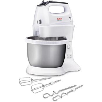 Tefal Quickmix ручной миксер HT312138, 300 Вт, 5 скоростей, Турбо режим, Нержавеющая сталь (HT312138)