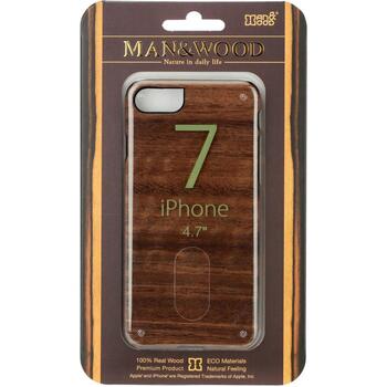 Man&Wood Чехол для iPhone 7/8 M7010B, 4.7, Коричневый, дерево, поликарбонат, совместим с Apple iPhone 7/8 (M7010B)