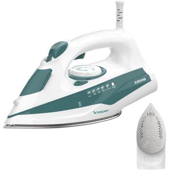 Beper Gludeklis P204FER005, 2200 W, 300 ml, 25–27 g/min, tērauda zole, vertikāls tvaiks, ūdens izsmidzināšana (P204FER005)