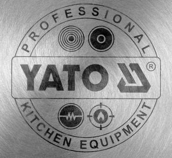 Yato высокая кастрюля с крышкой YG-00014, 21л, 30см, 30см, нержавеющая сталь 201, капсульное дно, алюминиевая вставка (YG-00014)