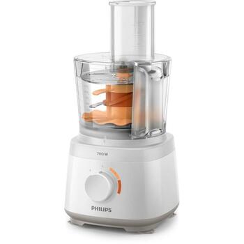 Philips Кухонный комбайн HR7320/00, 2.1л, 2 скорости, 700Вт, Пульсация, Белый (HR7320/00)