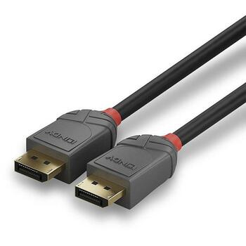 Lindy DisplayPort kabelis 36482 2m, 28AWG, 32.4Gbps, 8K 7680x4320@60Hz, 4:2:2, ABS, RoHS, REACH, UL (36482)