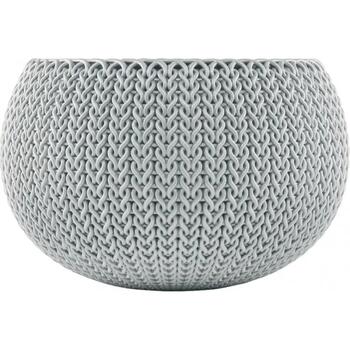 Keter Подвесной цветочный горшок Cozy M 29202379913, 36x36x22,5 см, 1,10 кг, с комплектом для подвешивания, светло-серый (29202379913)