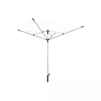 Leifheit LinoPush 500 1085360, вращающаяся сушилка для белья, 50м, 45мм, 1.35-1.8м, зонтичная форма, для 5 стиральных машин (1085360)