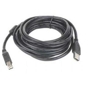 Gembird USB2 AM-BM кабель CCP-USB2-AMBM-15 4.5м, 30u позолоченные контакты, черный, формованный, профессиональная серия (CCP-USB2-AMBM-15)
