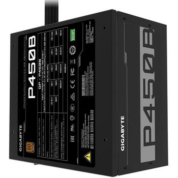 Gigabyte Datora barošanas bloks P450B GP-P450B, 450W, 100-240V, 50-60Hz, 80 PLUS Bronza, 1 ventilators, aktīvā dzesēšana (GP-P450B)