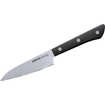 Samura Harakiri SHR-0280B, набор ножей 8-в-1, 5 ножей, магнитный держатель, ножницы, точилка, AUS-8, 58 HRC, рукоятка ABS (SHR-0280B)