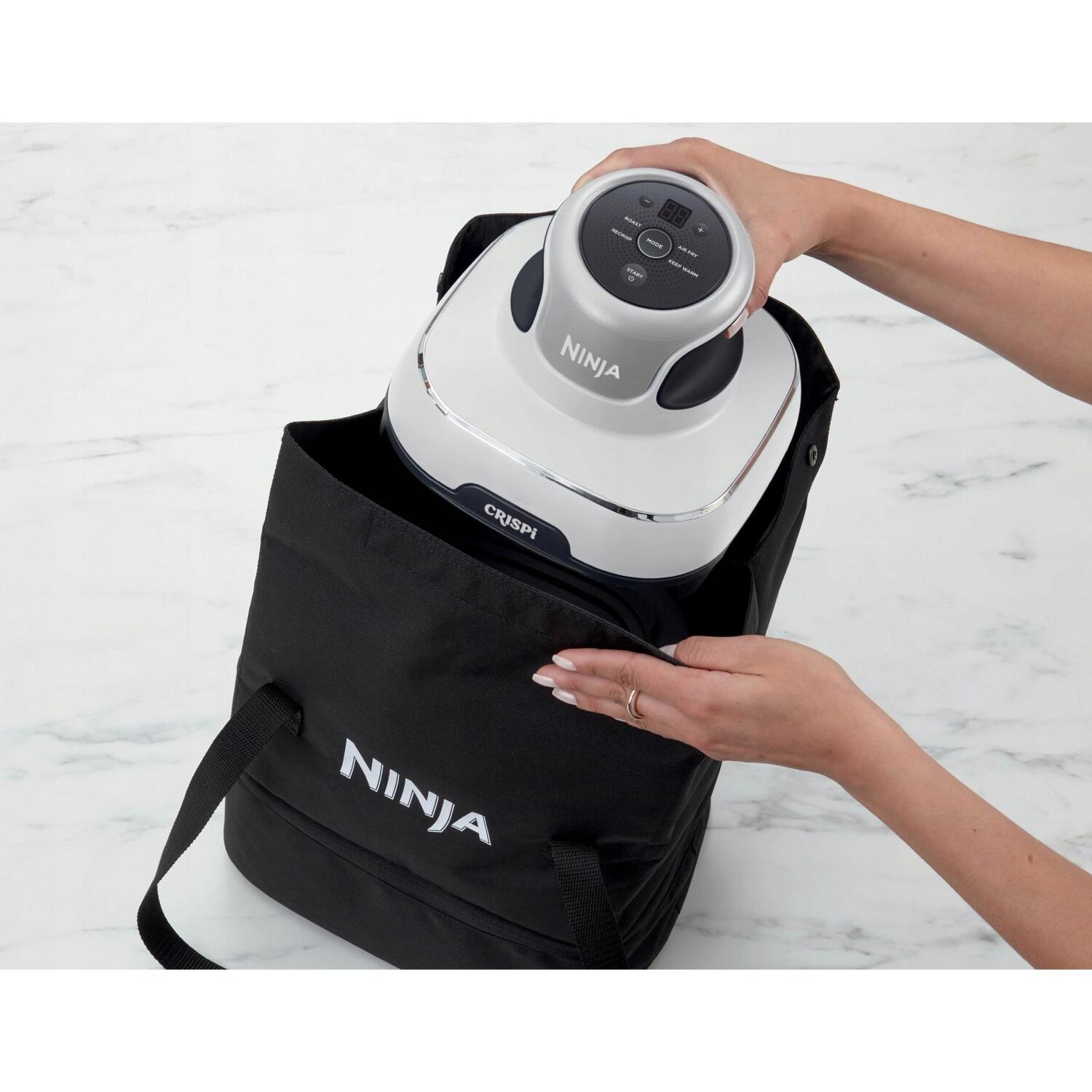 Ninja gaisa friteris FN102EU, 1700 W, 3.8 l, 80-200 °C, 4-in-1, CleanCrisp stikla trauki, termostats, pārnēsājams (FN102EU)