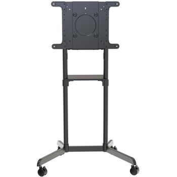 Neomounts grīdas statīvs NS-M1250BLACK, līdz 178 cm, 70 kg, VESA 200x200 līdz 600x400 mm, ar kabeli (NS-M1250BLACK)