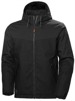 Helly Hansen Oxford ziemas jaka 73290_990-L, melna, L, 100% poliesters, Primaloft Black Eco, noņemama kapuce, YKK rāvējslēdzējs (73290_990-L)