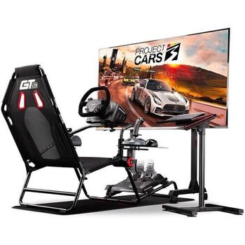 Next Level Racing Игровое кресло GTLITE NLR-S021, 176x93x95см, 14.4кг, складное, регулируемое, совместимо с Logitech, Thrustmaster (NLR-S021)