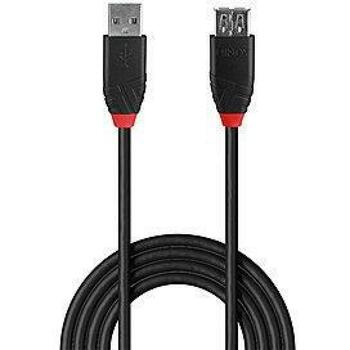 Lindy 42817 USB удлинитель 5м, USB Type A мужской/USB Type A женский, черный (42817)