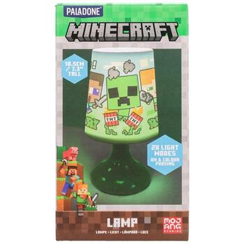 Paladone Minecraft настольная лампа PP13387MCF, 18,5см, 4,5В, LED, 1 лампочка, режим цветовой фазы, настольная (PP13387MCF)