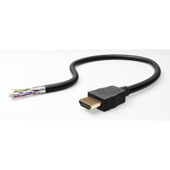 Goobay HDMI кабель 80105, 5 м, Ethernet, 4K60Hz, 19 pin HDMI Type A, экранированный, черный (80105)