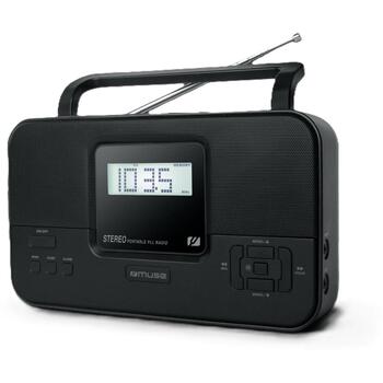 Muse Стерео Портативное Радио M-087 MB, 2 диапазона, 20 предустановленных станций, AUX вход, выход на наушники (M-087 MB)