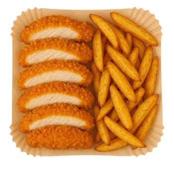 Universālas kvadrāta cepšanas papīra formas gaisa friteriem 100 gab 23×23×4.5 cm AD6733 Adler (AD 6733)
