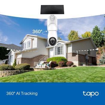 TP-Link Tapo C660 KIT, 4K 8MP, 18x цифровой зум, 360° AI отслеживание, солнечная батарея, IP65, 2.4/5 ГГц, ночное видение (TAPO C660 KIT)