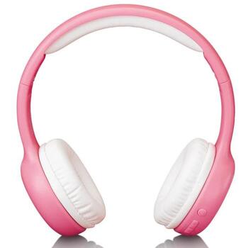 Lenco HPB-110PK детские Bluetooth наушники on-ear, розовые, ограничитель 85dB, AUX, складные (HPB-110PK)
