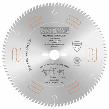 Cmt Пила 281.760.48H, 160mm, 20mm, 48, 2,2mm, 1,6mm, 4°, TCG, односторонние или двусторонние ламинированные панели (281.760.48H)