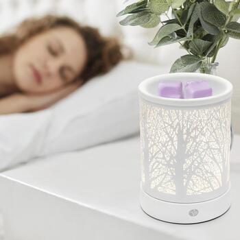 Rio Арома диффузор ЛАМПА LAFO-EU/1.1, 25W, белый, свеча для плавления воска, 3 режима света, легкая очистка (LAFO-EU/1,1)