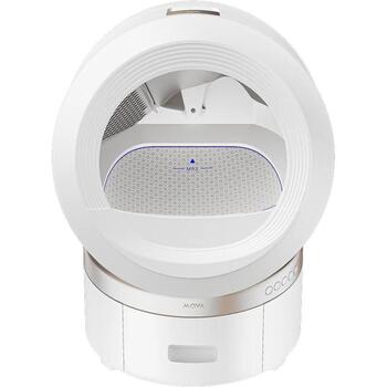 Mova pašattīrošā kaķu tualete MeowgicPod LR10A, balta, 11l, 30,2dB, 78l, 1,5-10kg, 0,3m², 12 slāņu aizsardzība (LR10A)