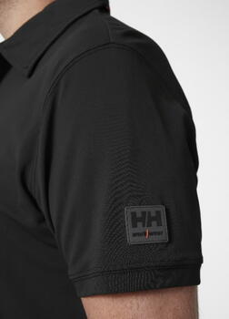 Helly Hansen рубашка поло Kensington Tech 79248_991-M, 185 g/m², UPF 40+, 100% полиамид, черный, M, застежка на пуговицах (79248_991-M)