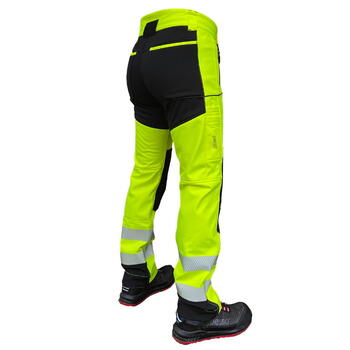 Pesso Hi-vis softshell bikses NEBRASKA_G-C62, 0.87 kg, EN ISO 20471:2013 CL2, dzeltenas/melnas (NEBRASKA_G-C62)
