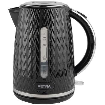 Petra Чайник PT3864BLKVDEEU10, 2200 W, 1.7 L, 360° поворот, индикатор уровня воды, автоматическое отключение (PT3864BLKVDEEU10)