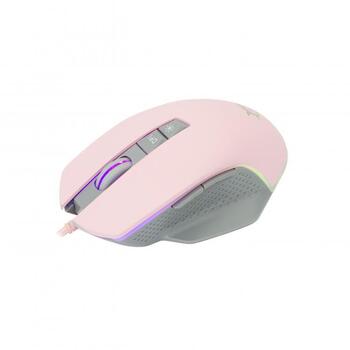 White Shark Мышь GARETH-P, 7 кнопок, 1000-6400 DPI, 32 IPS, 12 G, RGB, 1.8 м, совместима с Windows/Mac (GARETH-P)