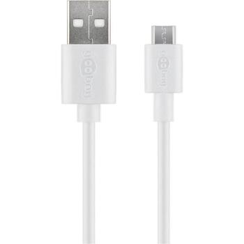 Goobay кабель Micro USB для зарядки и синхронизации 43837, 1м, USB-A 2.0 - Micro-USB, двойное экранирование (43837)