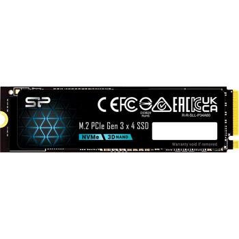Silicon Power P34A60 SP128GBP34A60M28, 128ГБ, M.2 PCIe Gen 3x4, 1800МБ/с, 600МБ/с, NVMe 1.3, ECC, 3D NAND (SP128GBP34A60M28)