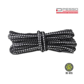 Pesso Шнурки RAISTHIV150, 150 см, hi-vis, черные (RAISTHIV150)